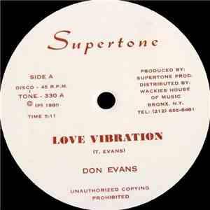 Don Evans  / Jah Batta - Love Vibration / Acting Shy download free