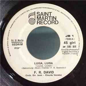 F.R. David / Dee Dee Sharp - Luisa, Luisa (Louisa, Louisa) / What Kind Of Lady download free
