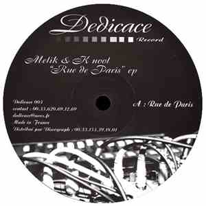 Melik & K Nool - Rue De Paris EP download free