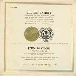 Milton Babbitt / John Bavicchi - Chamber Works download free