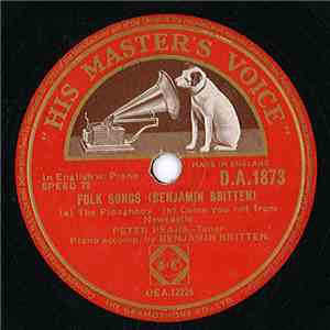 Peter Pears, Benjamin Britten - Folk Songs download free