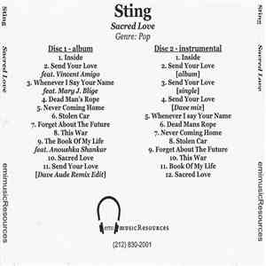 Sting - Sacred Love download free
