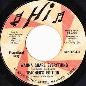 Teacher's Edition - I Wanna Share Everything download free