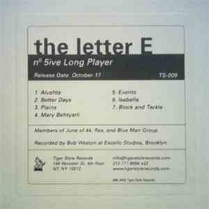 The Letter E - No 5ive Longplayer download free