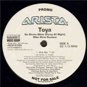 Toya  - No Matter What (Party All Night) (Mike Rizzo Remixes) download free